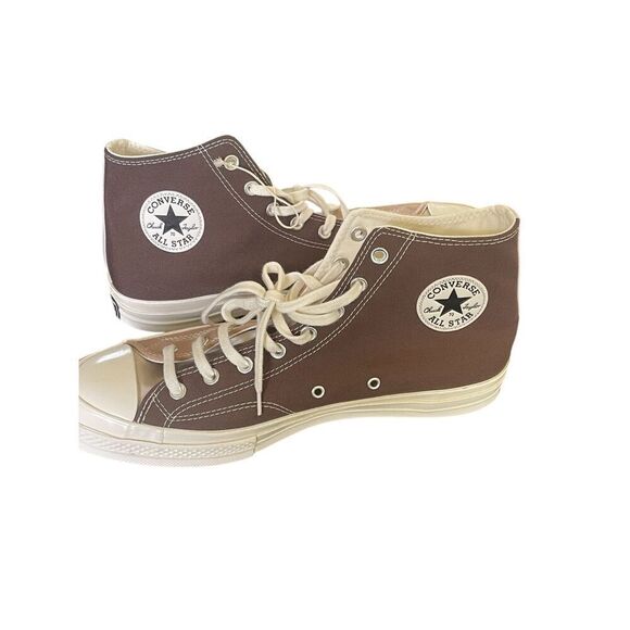 NWOB Converse Chuck Taylor All Star High Top Color Block Sneakers Brown Tan 11.5 - Picture 4 of 16